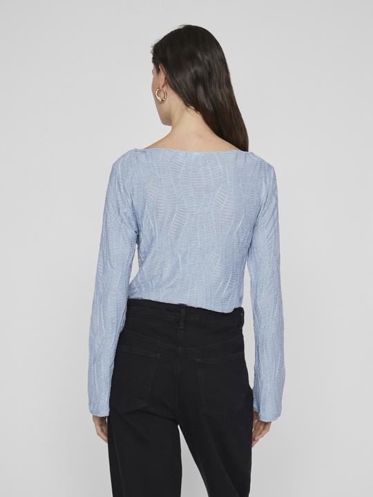 Actual product image Vila Boat-neck top with long sleeves (M)