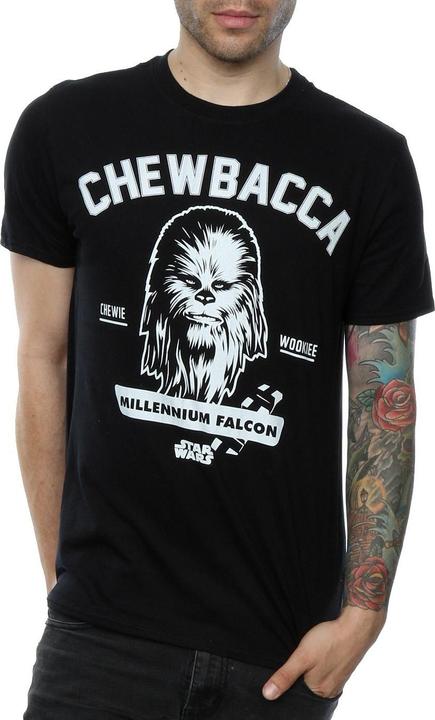 Actual product image Star Wars Mens Collegiate Chewbacca Heather T-Shirt (XL)