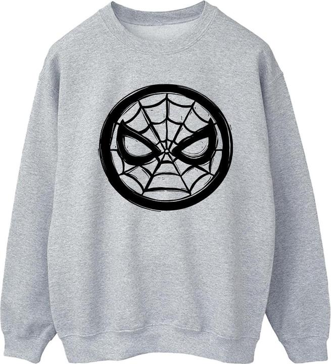 Actual product image Womens/Ladies Spider-Man Chest Logo Sweatshirt (XXL)