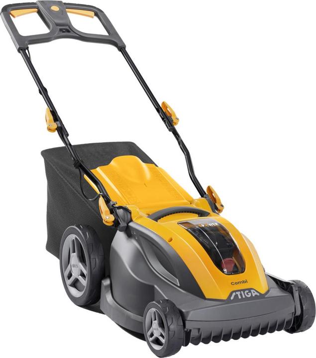 Stiga COMBI 344e accu grasmaaier incl. accu, incl. lader, verstelbare duwbeugel, soft grip, met S (Oplaadbare batterij)