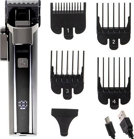 Produktbild Mesko | Hair Clipper with LED Display | MS 2842 | Cordless | Number of length steps 8 | Grey