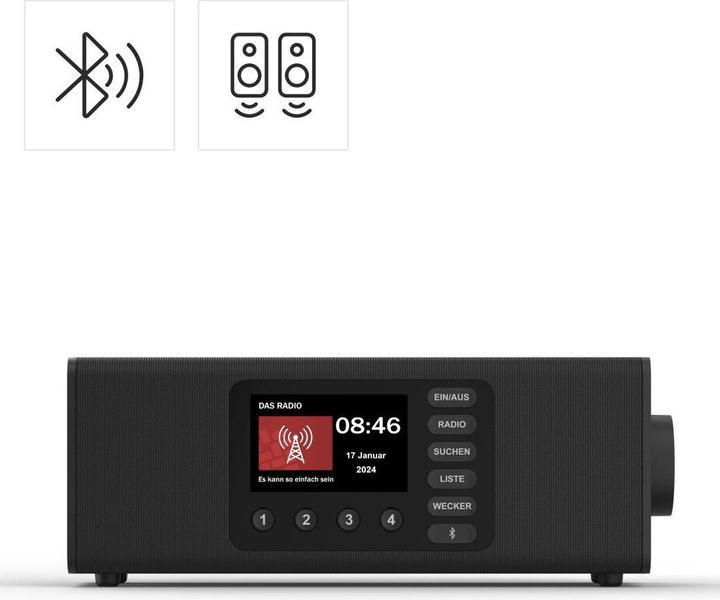 Produktbild Hama DR2002BT (DAB+, DAB, FM, Bluetooth)