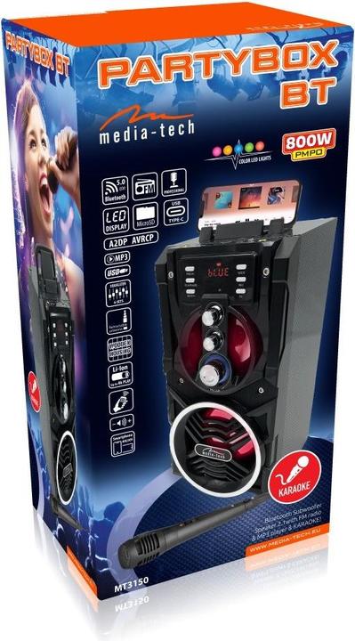 Produktbild Media-Tech PARTYBOX BT MT3150 (4 h, Akkubetrieb)