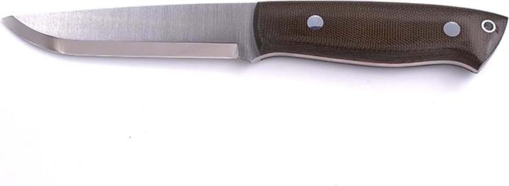 Actual product image Brisa Trapper 115 Green Micarta Scandi Bushcraft (11.50 cm)