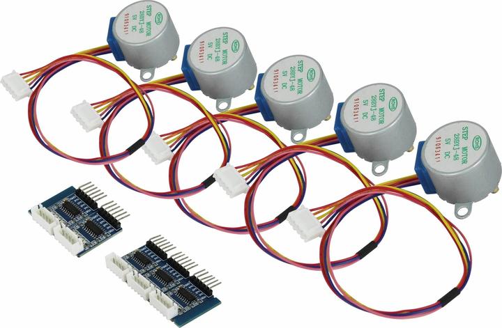 Immagine prodotto Allnet 4duino motore passo-passo 5-pack 5 Volt. Driver incluso