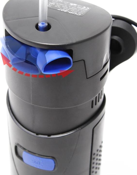 Actual product image SunSun CUP-807 4 in 1 Aquarium Pump 700 l/h 10W with 7W UVC-Clarifier and Filter Material (500 l, Internal filters, Fresh water, Salt water)
