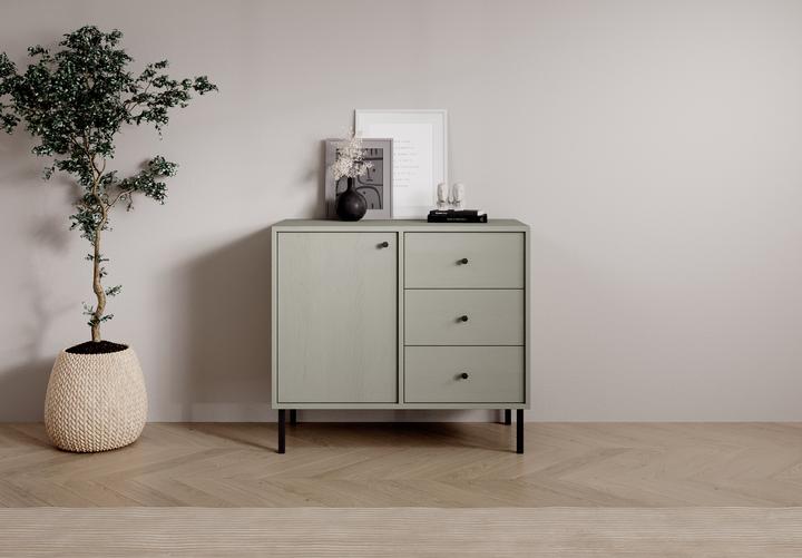 Actual product image ADRK Furniture Tili 1D 3S chest of drawers (83.5 x 41 x 74 cm)