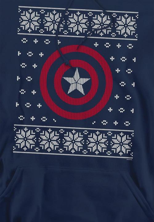 Immagine prodotto Captain America Felpa con Cappuccio Scudo Uomo (L)
