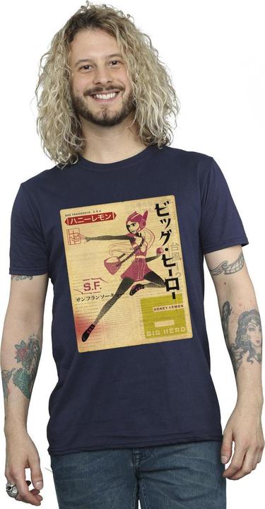 Produktbild Disney Big Hero 6 Baymax Honey Lemon Newspaper TShirt (S)