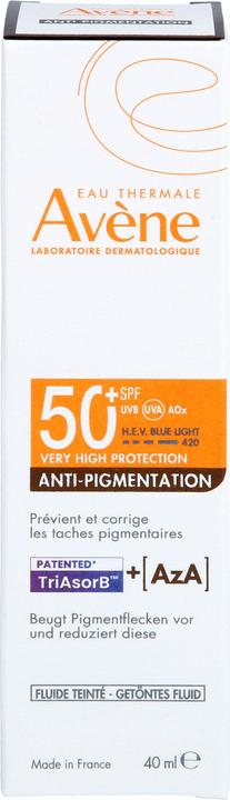 Image du produit Avène Anti-Pigmentation getöntes Fluid LSF 50+ für empfindliche Haut, 40 ml Lösung