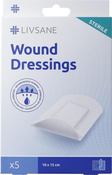 Livsane Sterile Wound Dressings (5 x)