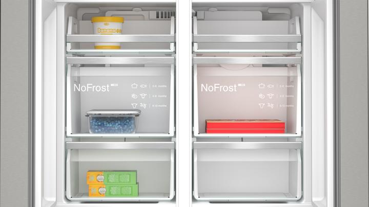 Image du produit Siemens iQ700, Kühl-Gefrier-Kombination, mehrtürig, 183 x 90.5 cm, Edelstahl antiFingerprint, KF96DPPEA (574 l)