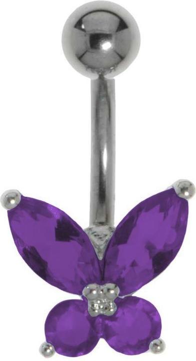 Immagine prodotto Bijouteria Piercing ventre (Vetro (di orologio), Ottone rodiato in ottone rodiato, Titanio)