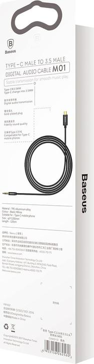 Produktbild Baseus 3.5mm Klinke — USB Typ C (1.20 m, 3.5mm Klinke (AUX))