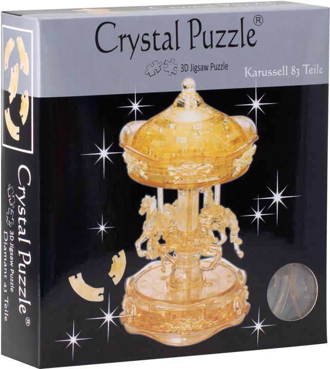 Produktbild HCM Kinzel HCM59152 - Crystal Puzzle: 3D Karussell - Gross, 83 Teile (DE, EN), ab 14 Jahren (83 Teile)