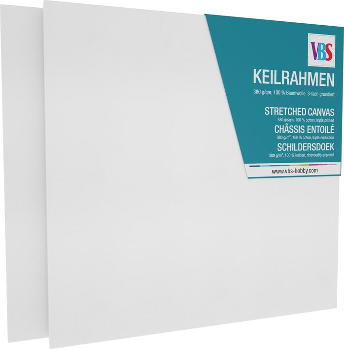 Produktbild VBS Keilrahmen 25 x 25 cm, 18 mm, 2 Stück