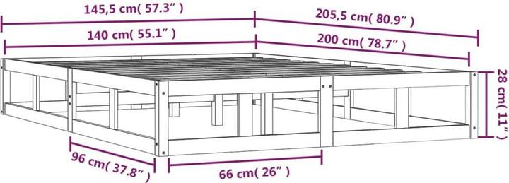 Produktbild VidaXL Seven (140 x 200 cm)