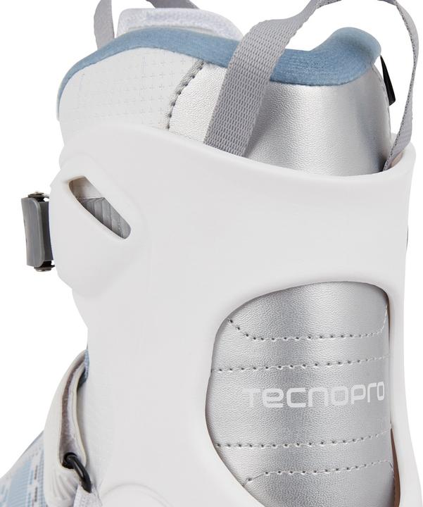 Immagine prodotto Tecnopro Pattino da hockey su ghiaccio Maverick 1.0 da donna (misura: 41.0, 900 nero/bluelight/argento) (41)
