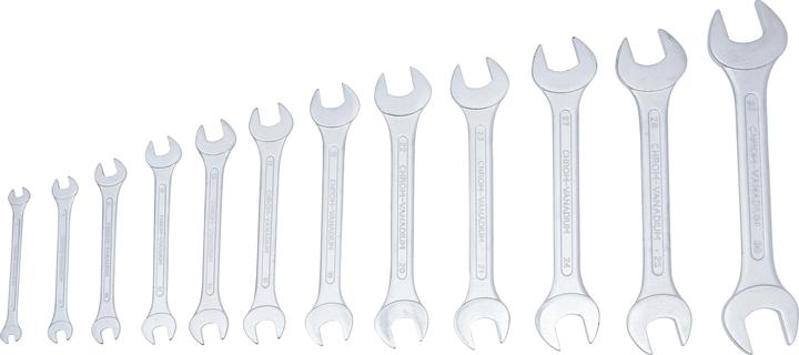 Actual product image BGS Double Open End Spanner Set 6 x 7 - 30 x 32 mm 12 pcs.