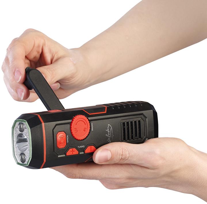 Actual product image Infactory Dynamo FM radio and torch with 120 dB siren, USB charging function (FM)
