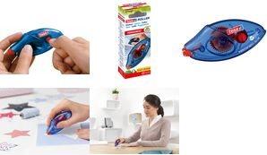 Actual product image tesa Disposable adhesive roller Permanent ecoLogo