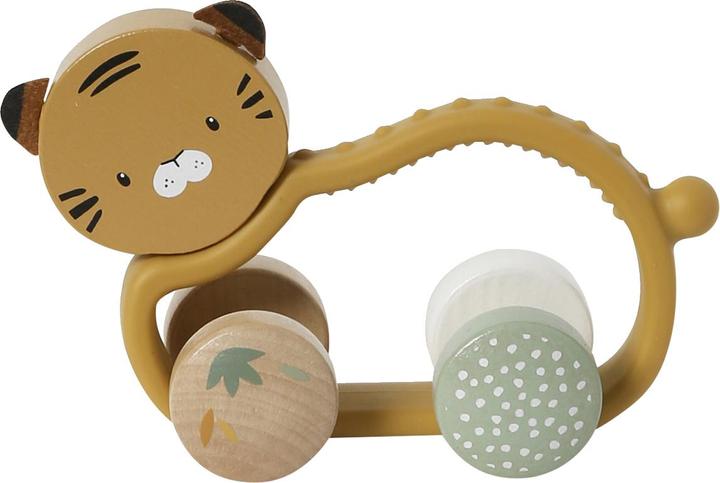 Image du produit Vertbaudet Hochet bébé tigre en silicone et bois FSC®.