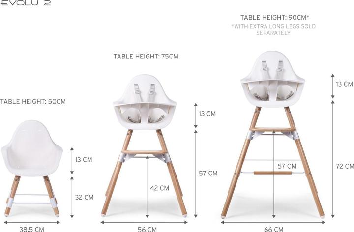Produktbild Childhome Evolu 2 (Hochstuhl)