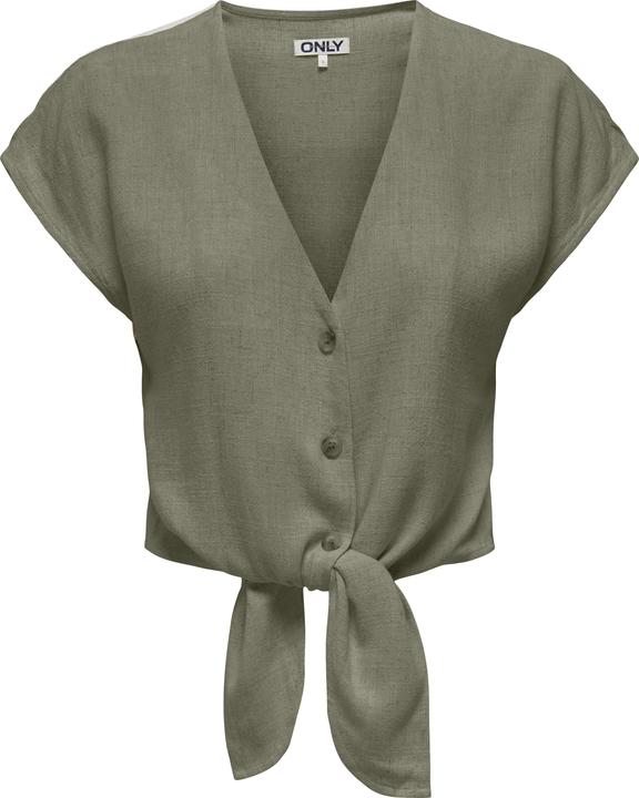 Only Onlsiesta Ss Knot Lin Bl Shirt Pnt Noos