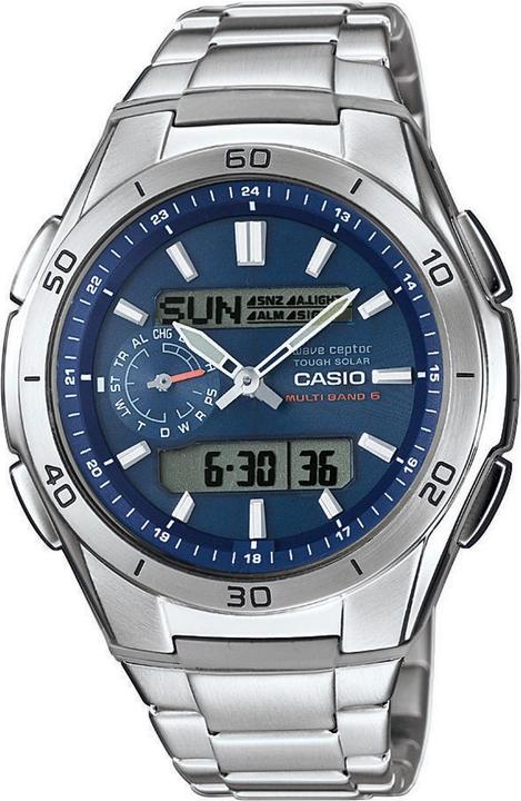 Casio WVA-M650D-2AER (Analoguhr, Digitaluhr, Funkuhr, 44 mm)