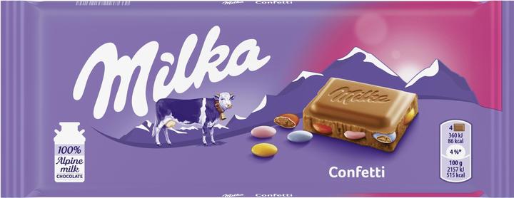 Produktbild Milka Tafelschokolade Confetti 100 g (100 g)