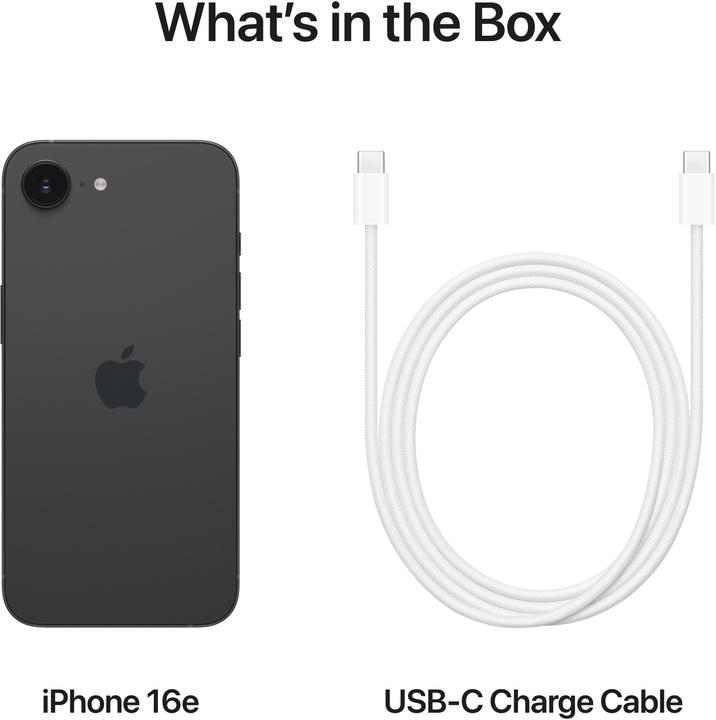 Produktbild Apple iPhone 16e (256 GB, Black, 6.10", Dual SIM, 48 Mpx, 5G)