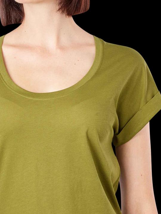 Produktbild Marc O'Polo Deep Round Neck T-Shirt Short Sleeve Fern Green (XS)