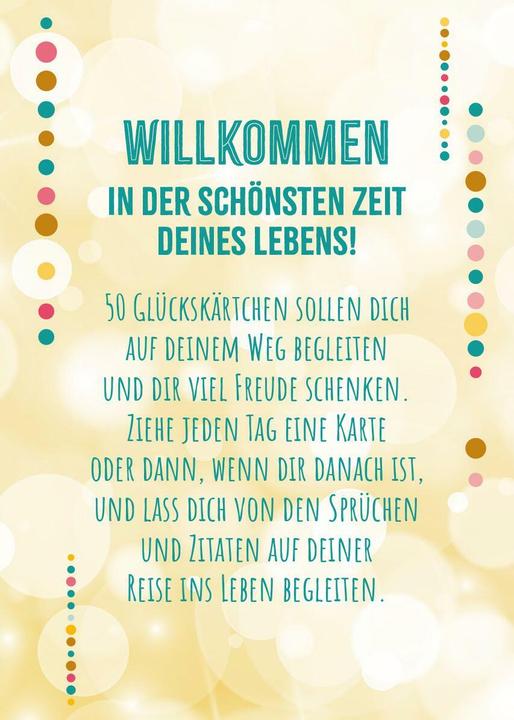 Produktbild Glückskärtchen zur Jugendweihe (Deutsch, 2025)