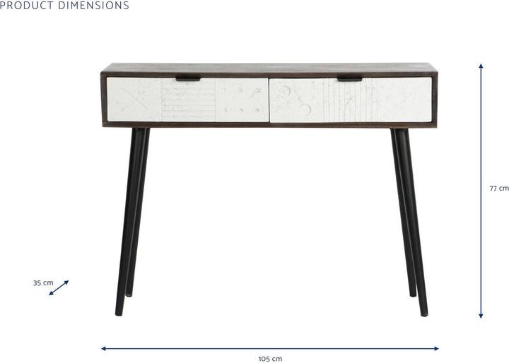 Immagine prodotto DKD Home Decor Console Metal Mango wood 105 x 35 x 77 cm