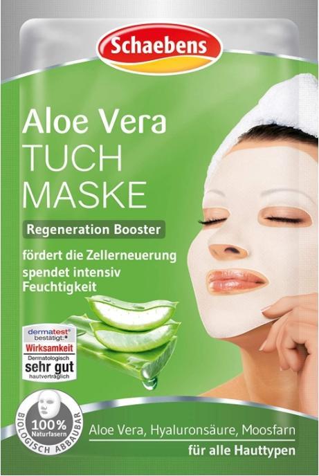 Actual product image Schaebens Face mask with aloe vera extract, 1 piece