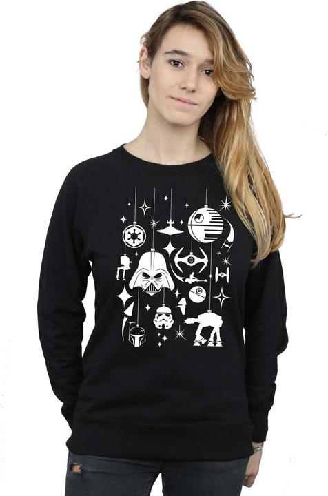 Immagine prodotto Star Wars Christmas Decorations Felpa Donna (L)