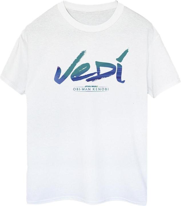 Immagine prodotto Star Wars Obi-Wan Kenobi Jedi Painted Font Maglietta Ampia Donna (3XL)