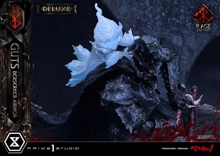 Actual product image Prime 1 Studio Berserk statuette 1/4 Guts Berserker Armor Rage Edition Deluxe Version 67 cm