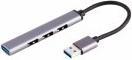 Actual product image Shiverpeaks ®-BASIC-S--USB-A hub, 3.0, 4-port USB-A, ALU, slim, 0.12m (USB-A, 4 Ports)