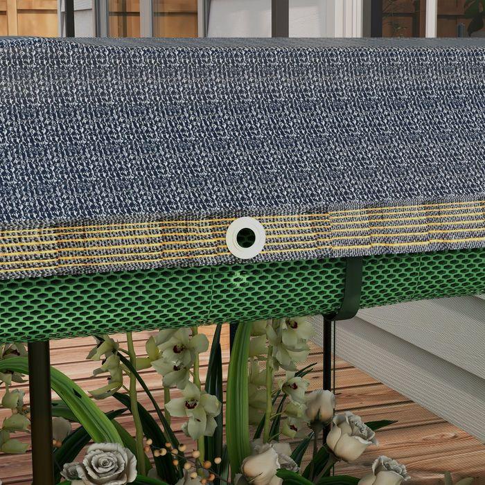 Produktbild Swisshandel24 Hochbeet Stahl, Pflanzkasten, Blumenkasten mit Vogelschutznetz, Sonnenschutz, Gartenbeet für Balkon