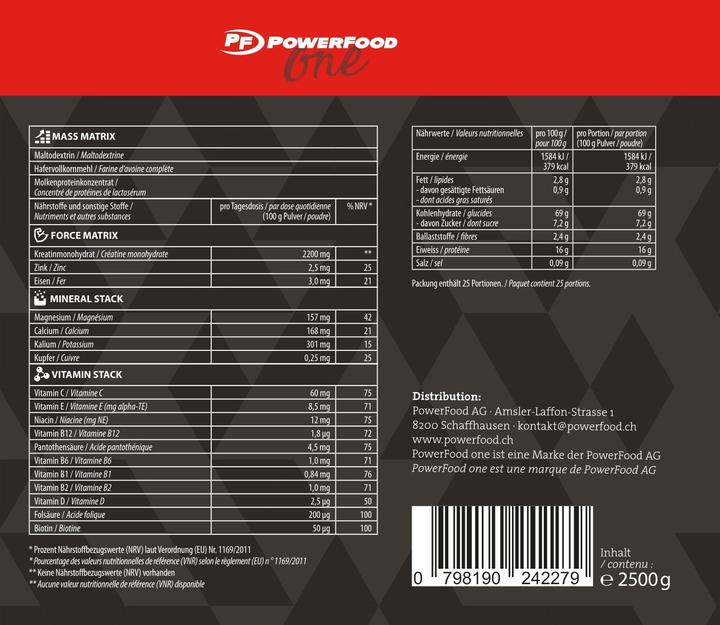 Actual product image PowerFood One Mass Builder (Vanilla ice, 1 pcs., 2760 g)