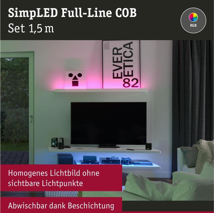 Actual product image Paulmann SimpLED COB Stripe Set (RGB, 150 cm, Indoor)