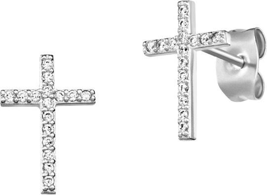 Actual product image Engelsrufer Silver earrings Cross with zircons ERE-LILCROS-ZST (925 silver)