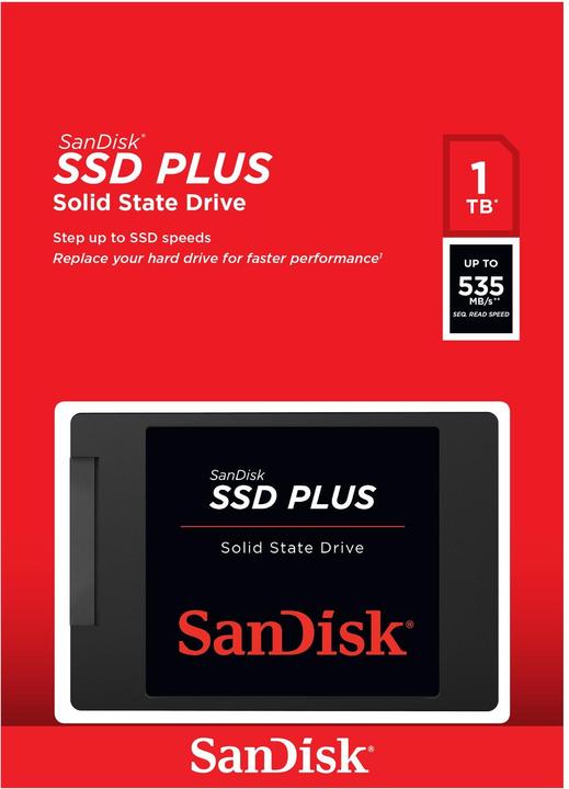 Actual product image SanDisk SSD Plus (1000 GB, 2.5")