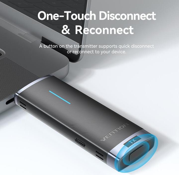 Actual product image Vention Wireless HDMI Transmitter and Receiver (40 m)