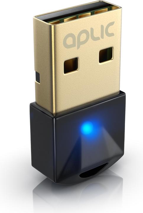 Immagine prodotto Aplic USB Bluetooth 5.0 Stick Nano, mini dongle BT5.0 / adattatore, per PC e laptop, ricevitore e (Trasmettitore e ricevitore)