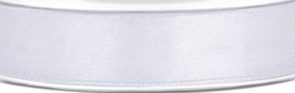 Produktbild Partydeco Satinband 1.2 cm x 25 m, Weiss (Geschenkband, 1 x)