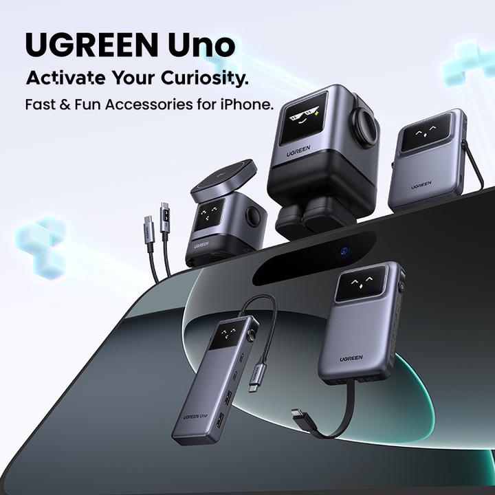 Actual product image Ugreen CARGADOR USB-A+3*USB-C 100W GAN FAST (UG45515B) (100 W)