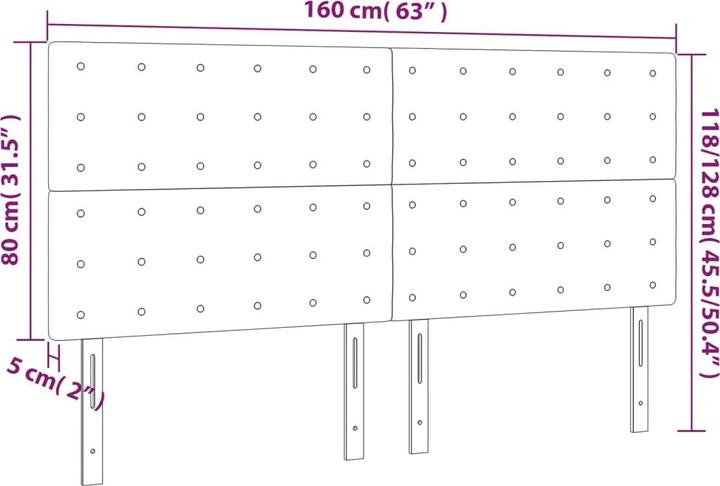 Produktbild VidaXL Kendrick (160 x 5 x 128 cm)