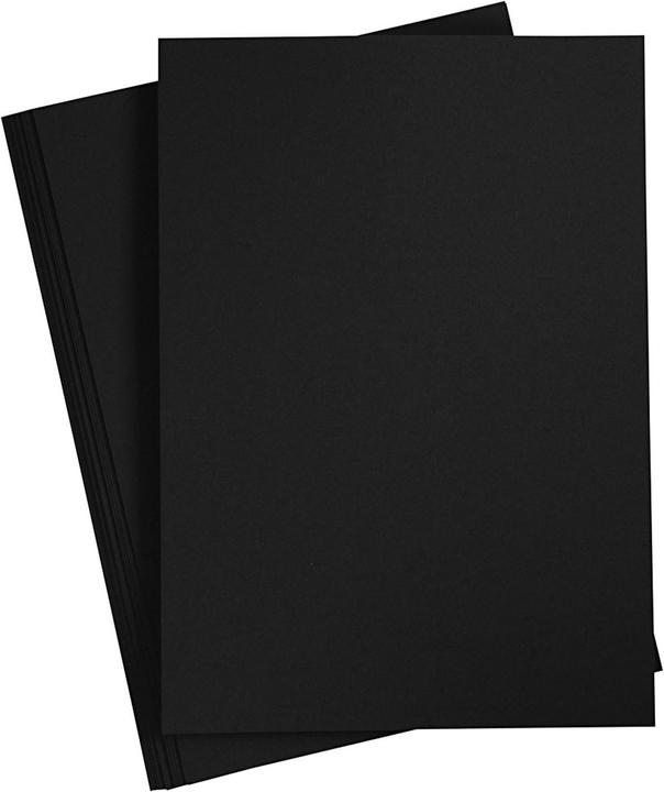 Creativ Company Gekleurd Karton Koolzwart, A4, 20 vel (180 g/m², 20 x)